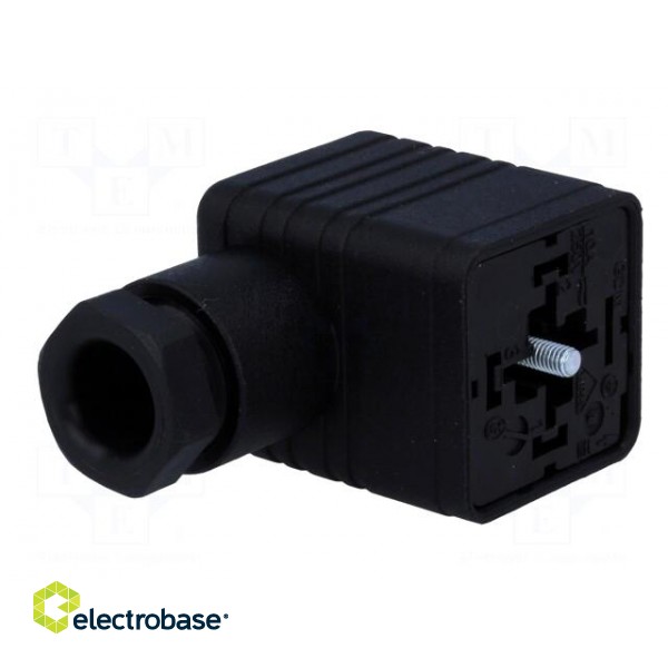 Connector: valve connector | plug | form A | 18mm | female | PIN: 4 | 16A image 2