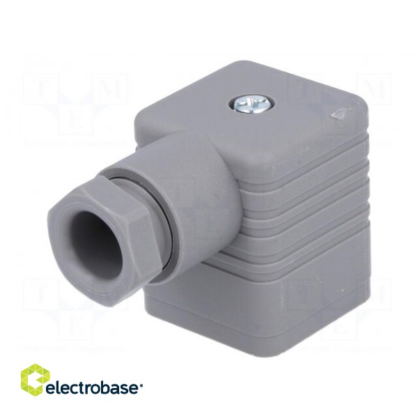 Connector: valve connector | plug | form A | 18mm | female | PIN: 4 | 16A image 1