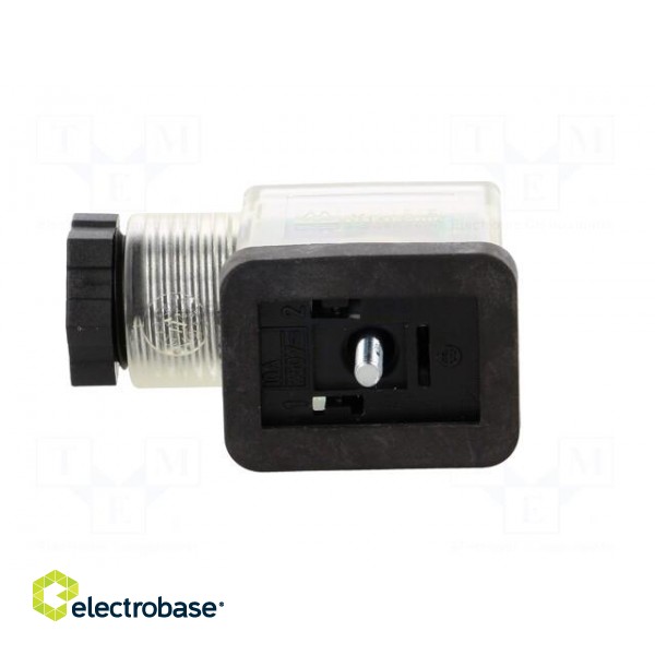 Connector: valve connector | plug | form B | 10mm | female | PIN: 3 | 110V фото 3