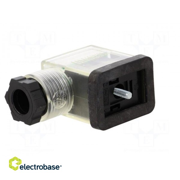 Connector: valve connector | plug | form B | 10mm | female | PIN: 3 | 110V фото 2