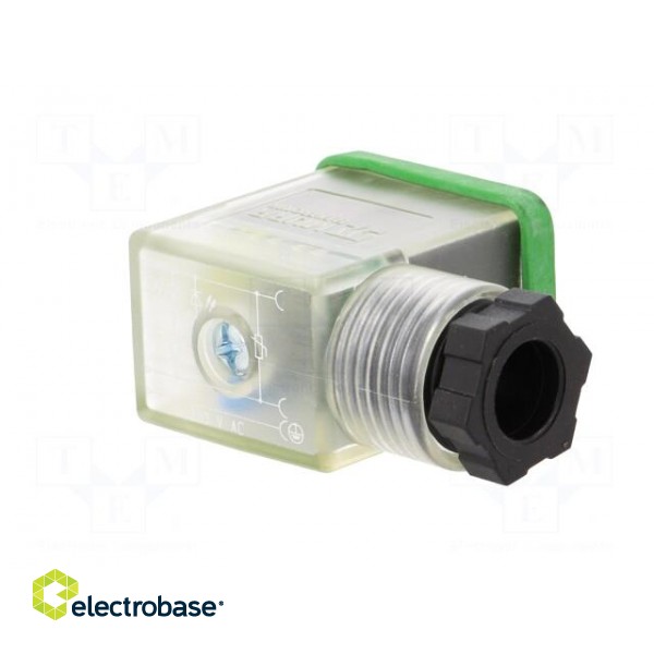 Connector: valve connector | plug | form B | 10mm | female | PIN: 3 | 230V paveikslėlis 8