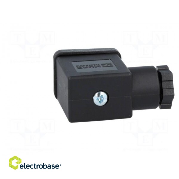 Connector: valve connector | plug | form B | 10mm | female | PIN: 3 | 230V image 7