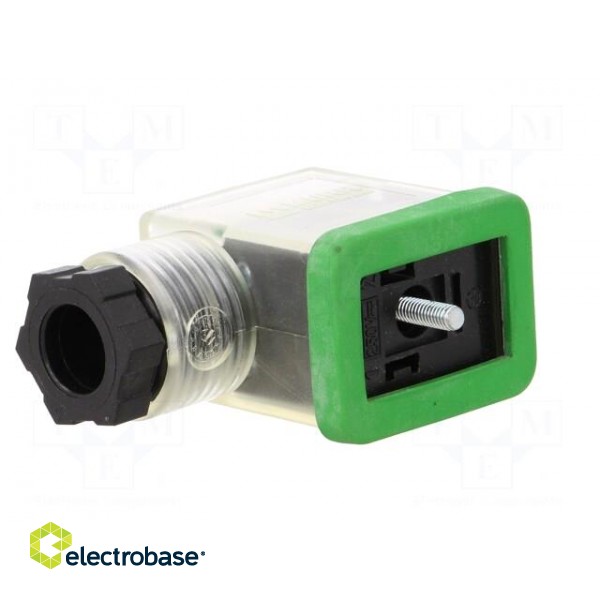 Connector: valve connector | plug | form B | 10mm | female | PIN: 3 | 230V фото 2