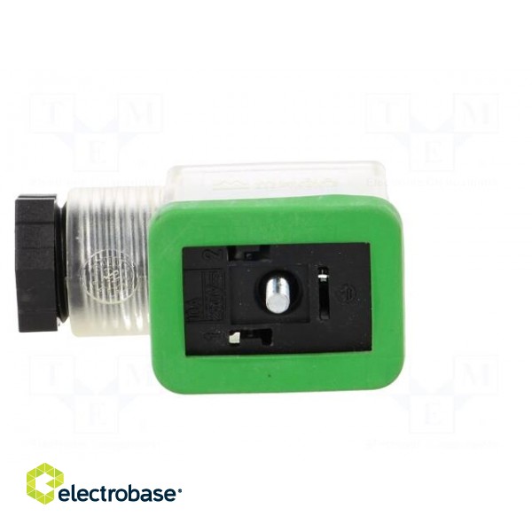 Connector: valve connector | plug | form B | 10mm | female | PIN: 3 | 230V paveikslėlis 3