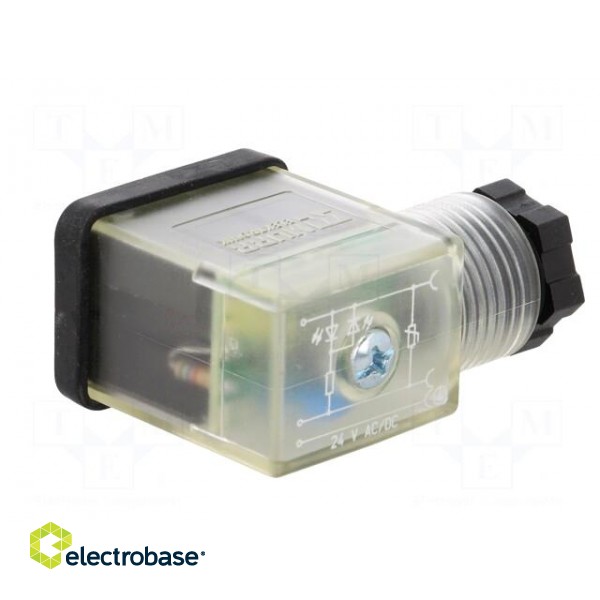 Connector: valve connector | plug | form B | 10mm | female | PIN: 3 | 24V фото 6
