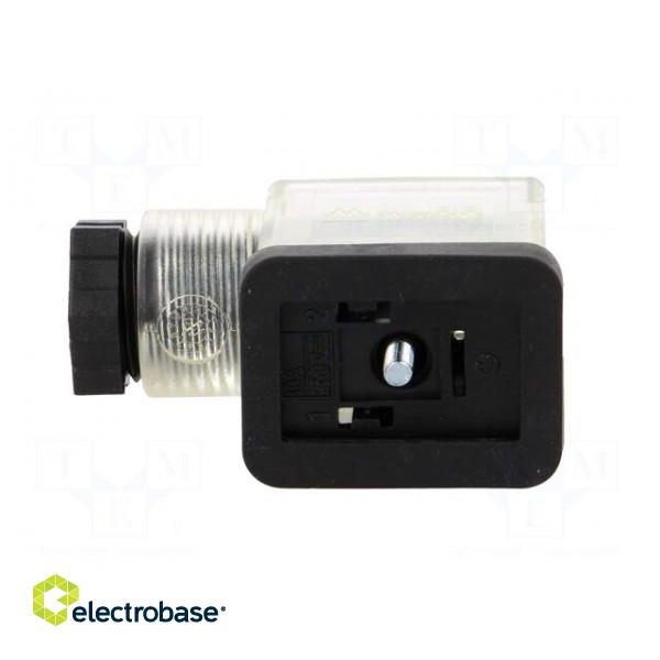Connector: valve connector | plug | form B | 10mm | female | PIN: 3 | 24V image 3