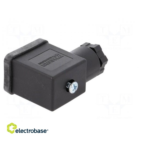 Connector: valve connector | plug | form B | 11mm | female | PIN: 3 | 230V image 6
