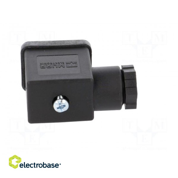 Connector: valve connector | plug | form B | 11mm | female | PIN: 3 | 230V image 7