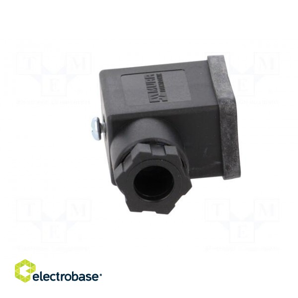Connector: valve connector | plug | form B | 11mm | female | PIN: 3 | 230V фото 9
