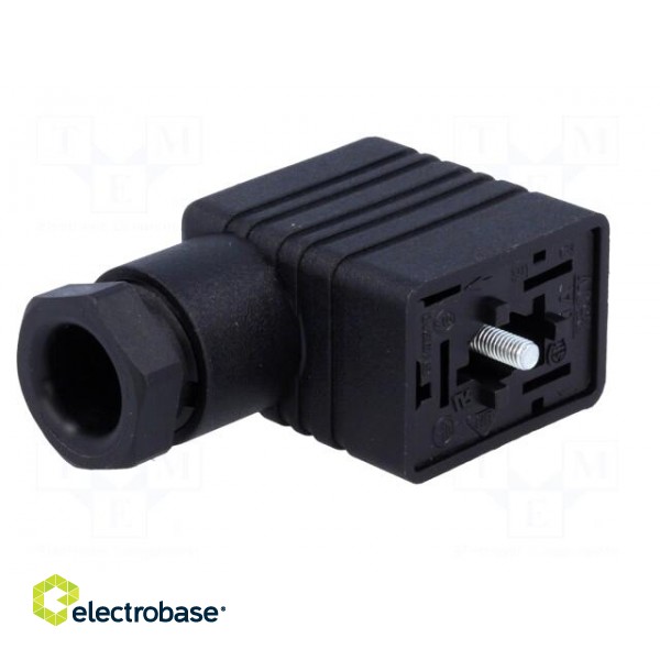 Connector: valve connector | plug | form B | 11mm | female | PIN: 3 | 250V image 2