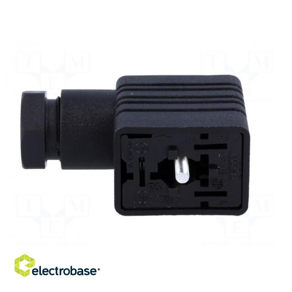 Connector: valve connector | plug | form B | 11mm | female | PIN: 3 | 250V image 3