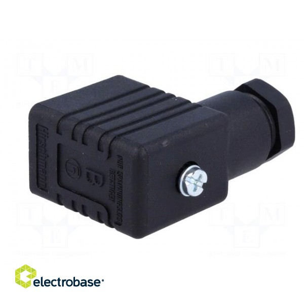 Connector: valve connector | plug | form B | 11mm | female | PIN: 3 | 250V image 6