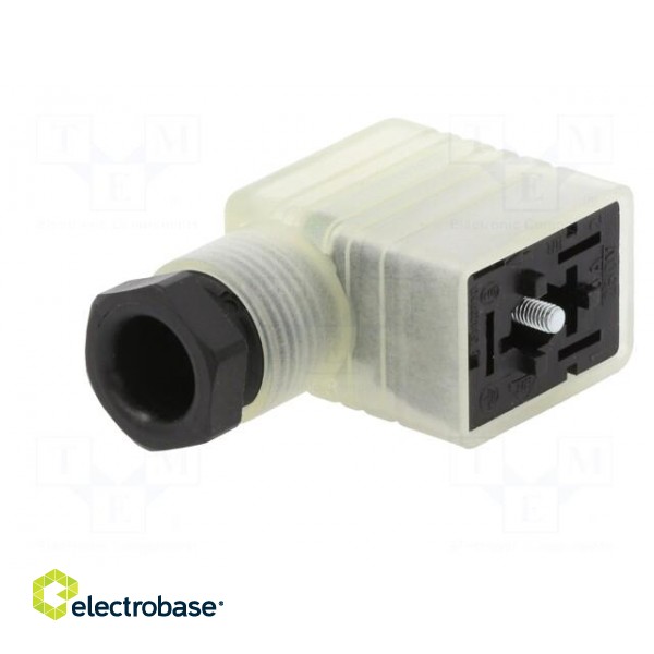Connector: valve connector | plug | form B | 11mm | female | PIN: 3 | 250V фото 2