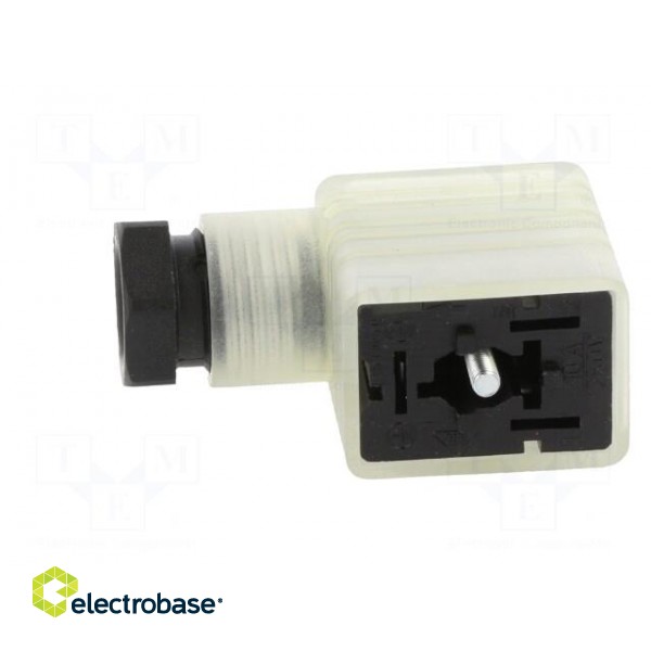 Connector: valve connector | plug | form B | 11mm | female | PIN: 3 | 250V image 3