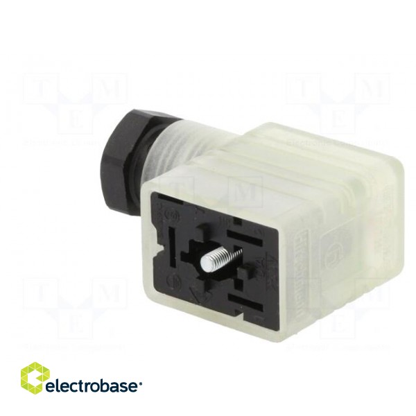 Connector: valve connector | plug | form B | 11mm | female | PIN: 3 | 250V фото 4