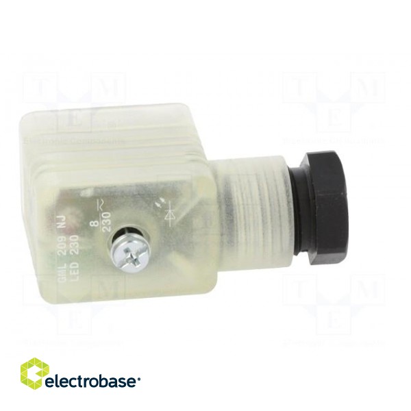 Connector: valve connector | plug | form B | 11mm | female | PIN: 3 | 250V image 7