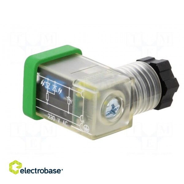 Connector: valve connector | plug | form C | 8mm | female | PIN: 3 | 4÷6mm paveikslėlis 6