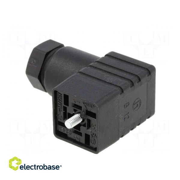 Connector: valve connector | plug | form C | 8mm | female | PIN: 4 | 6A image 4