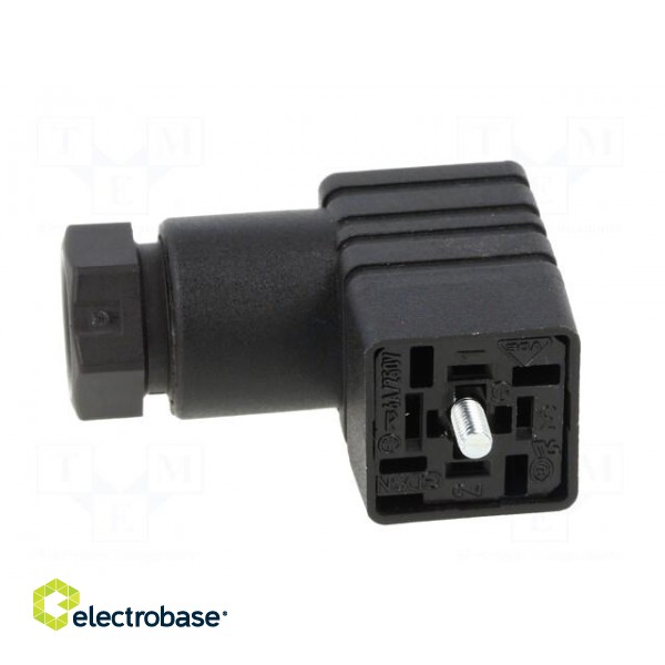 Connector: valve connector | plug | form C | 8mm | female | PIN: 4 | 6A image 3