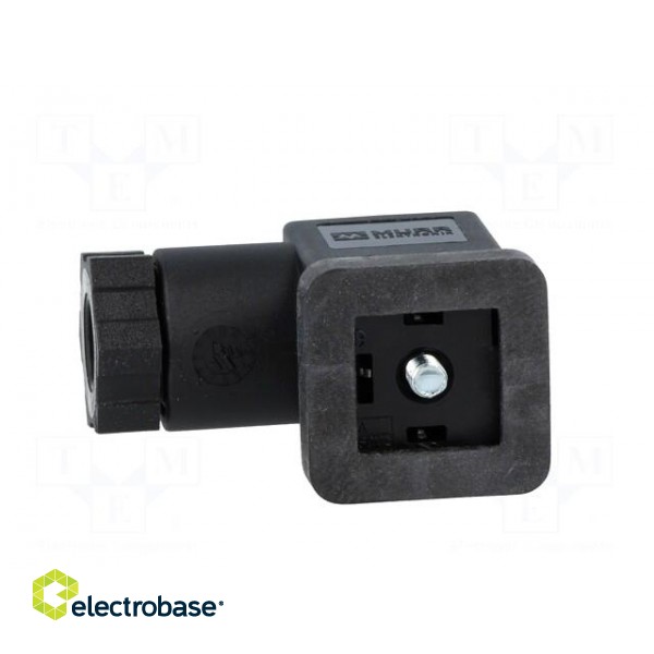 Connector: valve connector | plug | form C | 9.4mm | female | PIN: 3 image 3