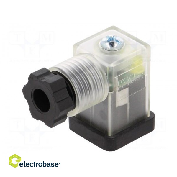 Connector: valve connector | plug | form C | 9.4mm | female | PIN: 3 paveikslėlis 1