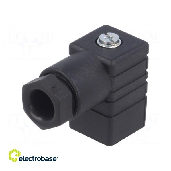 Connector: valve connector | plug | form C | 9.4mm | female | PIN: 4 image 1