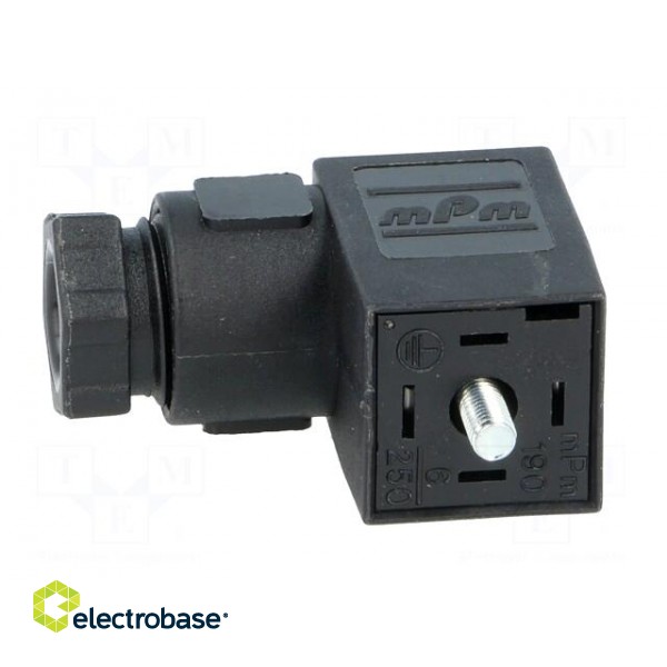 Connector: valve connector | plug | form C | 9.4mm | female | PIN: 4 фото 3