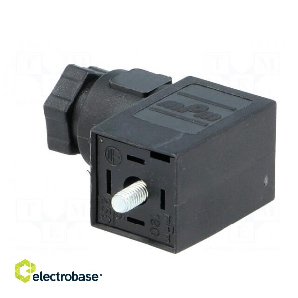 Connector: valve connector | plug | form C | 9.4mm | female | PIN: 4 paveikslėlis 4