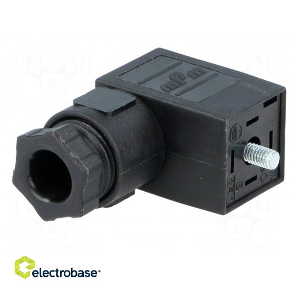 Connector: valve connector | plug | form C | 9.4mm | female | PIN: 4 image 2