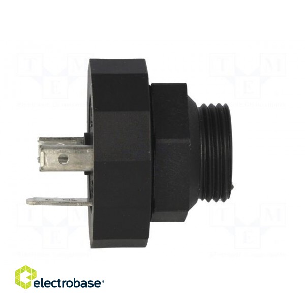 Connector: valve connector | socket | form A | 18mm | male | PIN: 3 | 16A image 3