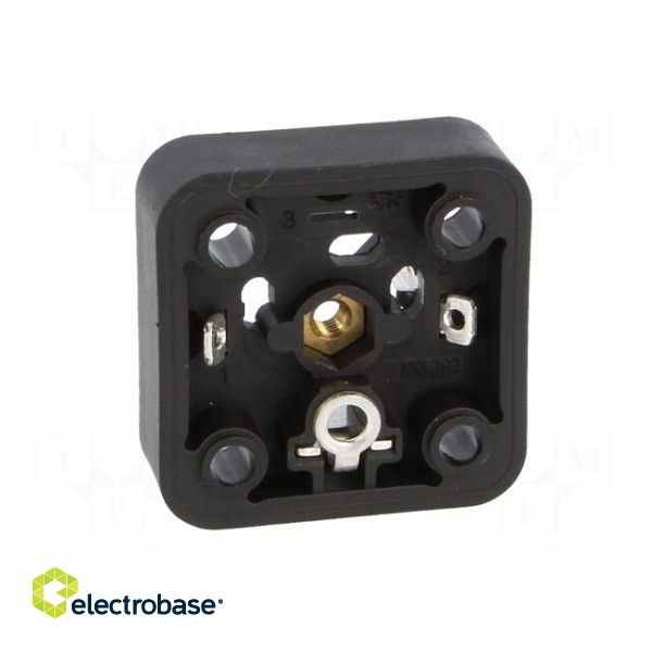 Connector: valve connector | socket | form A | 18mm | male | PIN: 3 | 16A image 5