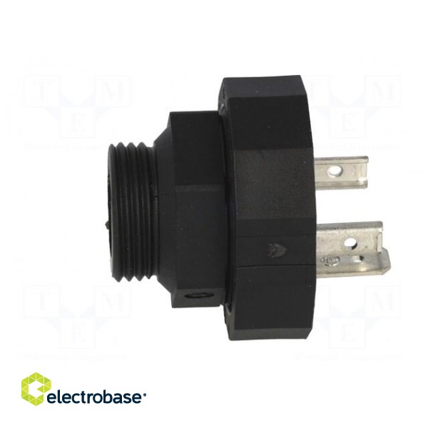 Connector: valve connector | socket | form A | 18mm | male | PIN: 3 | 16A paveikslėlis 7