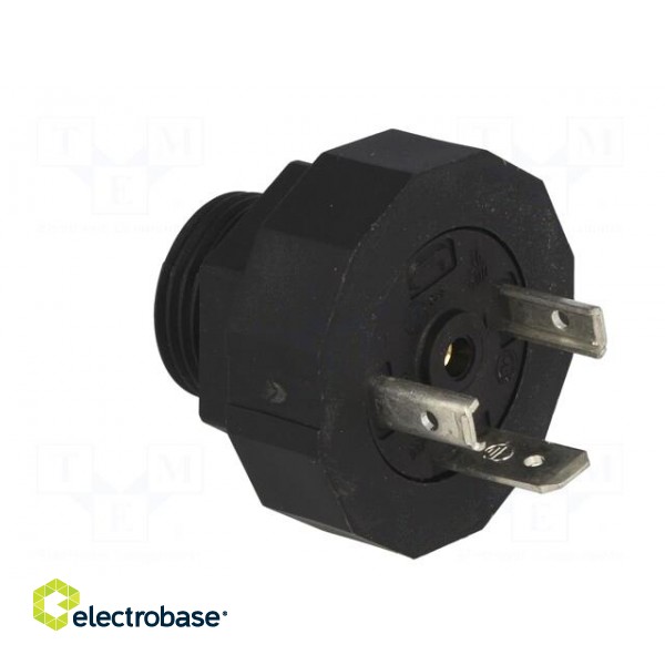 Connector: valve connector | socket | form A | 18mm | male | PIN: 3 | 16A фото 8
