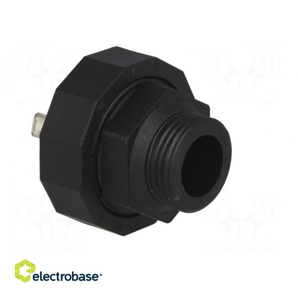Connector: valve connector | socket | form A | 18mm | male | PIN: 3 | 16A paveikslėlis 4