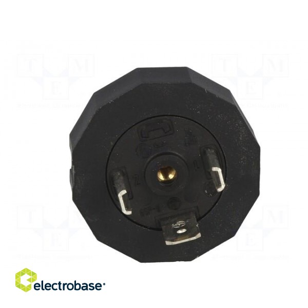 Connector: valve connector | socket | form A | 18mm | male | PIN: 3 | 16A paveikslėlis 9