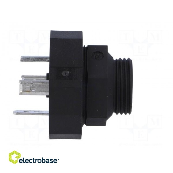 Connector: valve connector | socket | form A | 18mm | male | PIN: 4 | 16A paveikslėlis 3