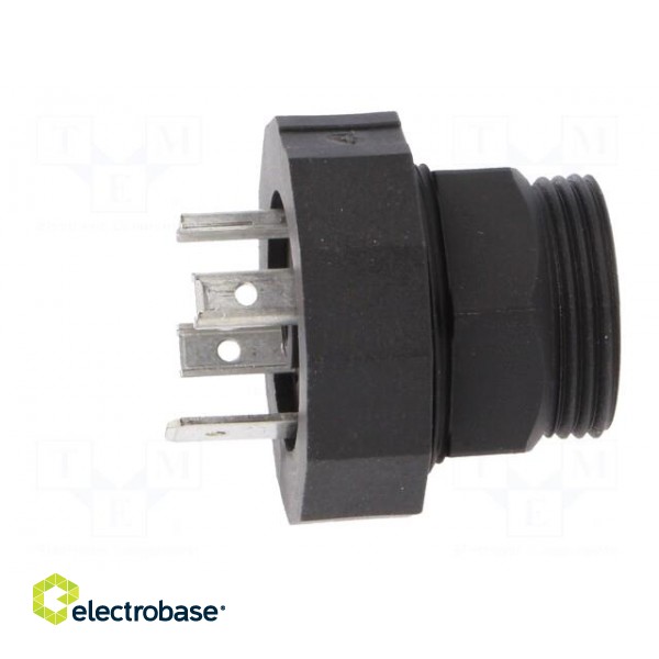 Connector: valve connector | socket | form A | 18mm | male | PIN: 4 | 16A image 3