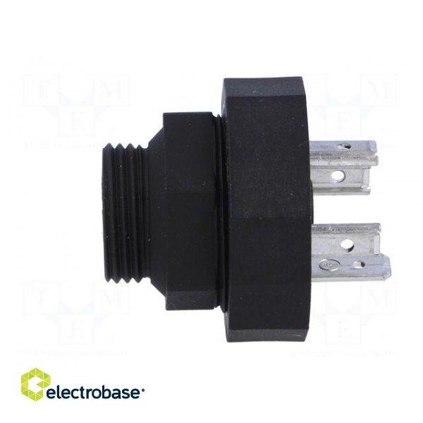 Connector: valve connector | socket | form A | 18mm | male | PIN: 4 | 16A paveikslėlis 7