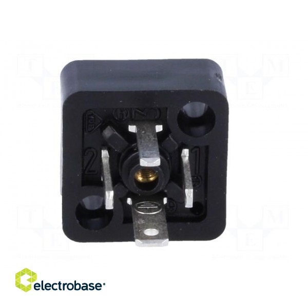 Connector: valve connector | socket | form C | 8mm | male | PIN: 4 | 6A фото 3
