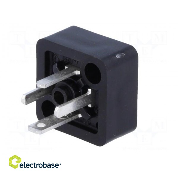 Connector: valve connector | socket | form C | 8mm | male | PIN: 4 | 6A фото 4