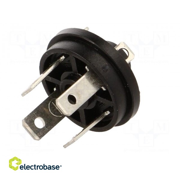 Connector: valve connector | socket | form C | 9.4mm | male | PIN: 4 image 2