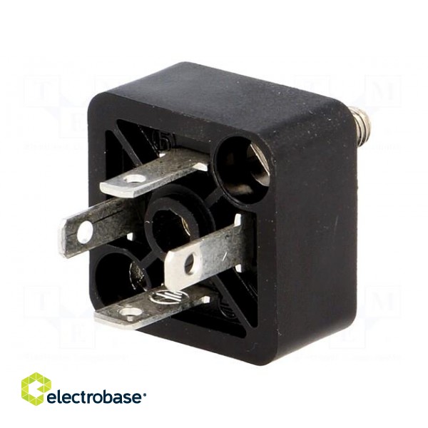 Connector: valve connector | socket | form C | 9.4mm | male | PIN: 4 image 1