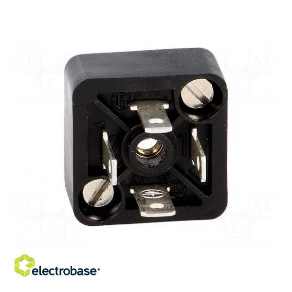 Connector: valve connector | socket | form C | 9.4mm | male | PIN: 4 image 9