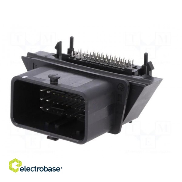 Connector: automotive | CMC | male | socket | PIN: 48(8+40) | black | THT image 2