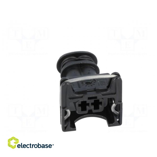 Connector: automotive | JPT | plug | female | PIN: 2 | for cable | black paveikslėlis 9