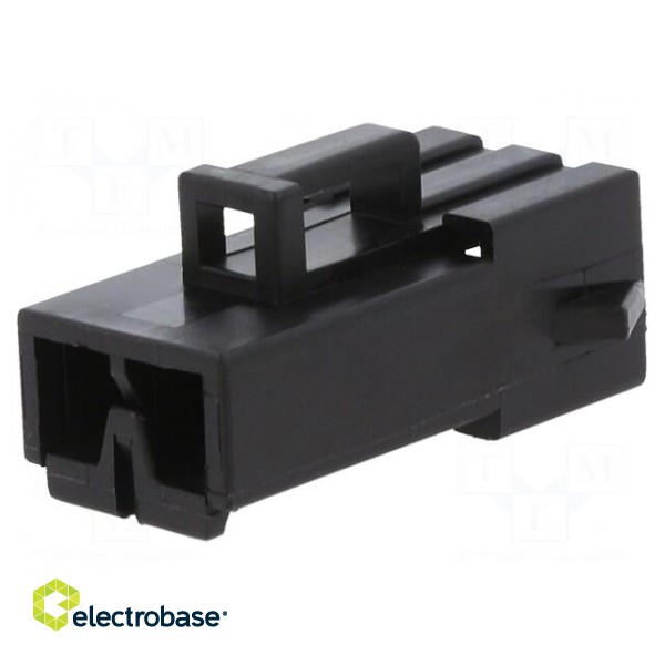 Connector: automotive | JPT | female | plug | for cable | PIN: 2 | black image 1