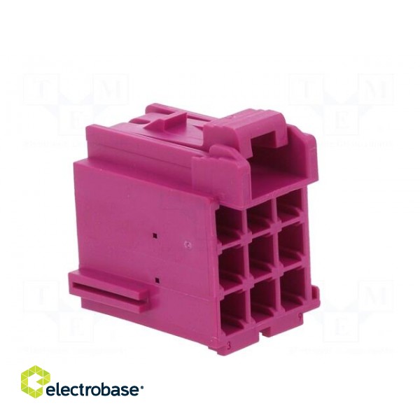 Connector: automotive | JPT | female | plug | for cable | PIN: 9 | violet image 4