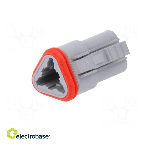Connector: automotive | ML-XT | female | plug | for cable | PIN: 3 | grey image 2