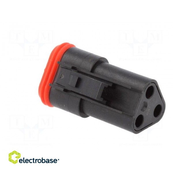 Connector: automotive | ML-XT | female | plug | for cable | PIN: 3 | black image 4