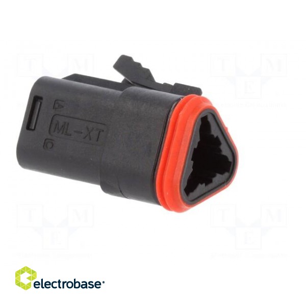 Connector: automotive | ML-XT | female | plug | for cable | PIN: 3 | black image 8